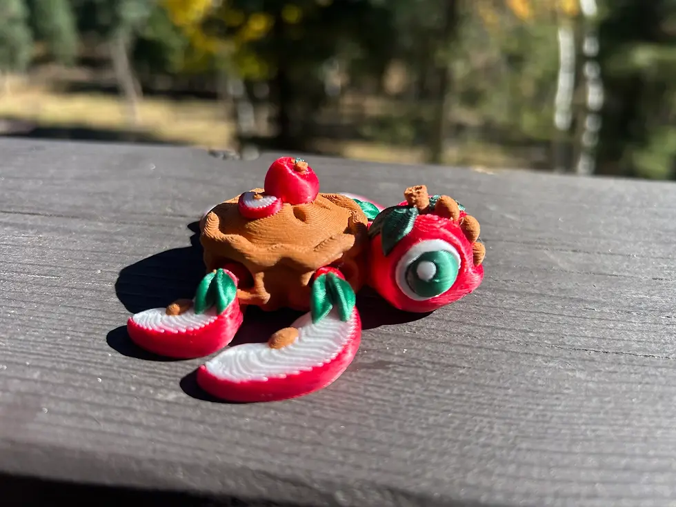 Natural Apple Pie Turtle Magnet