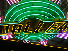Neon Dallas Sign at Dallas Theater, Exciting Festivals, Thrilling Concerts, Spectacular Shows, Amazing Special Events, Delicious Food Trucks, Captivating Theater Performances, Outdoor Movie Nights, Vibrant Parade -- Stunning Photos from Hiram, Dallas, and Paulding, Georgia Await You