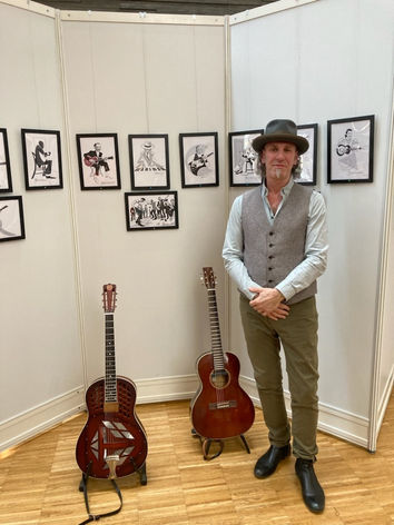 Brian Kramer's Blues Art Exhibition At The EBC, Malmö 2022 BIG Success!
