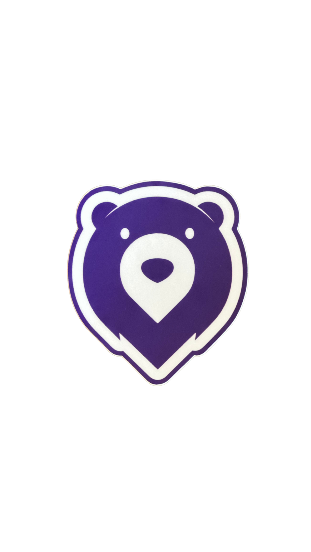 Purple Bear Logo Sticker