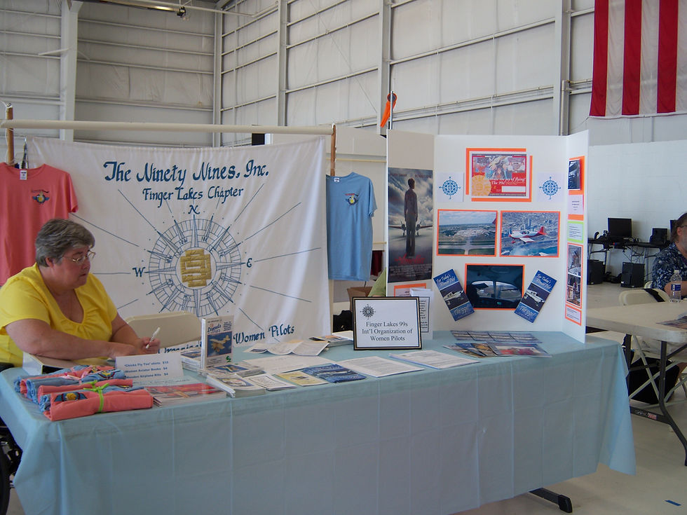 Finger Lakes 99s booth at ROC Wings