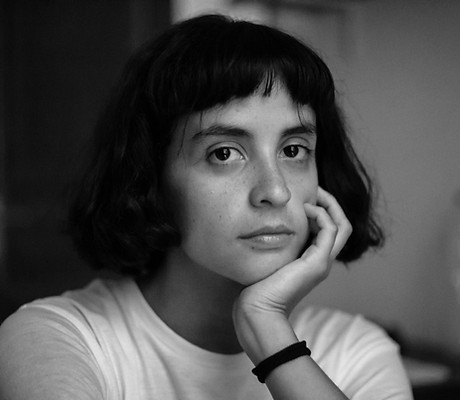 Black and White Portrait of a Young Woman