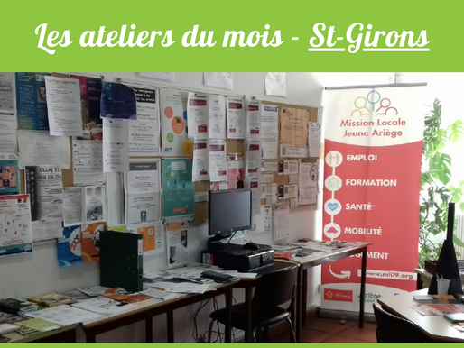 Les ateliers du mois de novembre à Saint-Girons