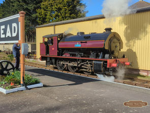 Victor at Minehead Station.