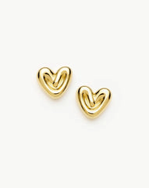 Orecchini d'oro a forma di cuore chunky di Missoma