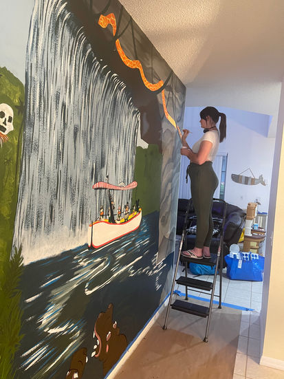 “Backside of Water”, a Jungle Cruise Mural: