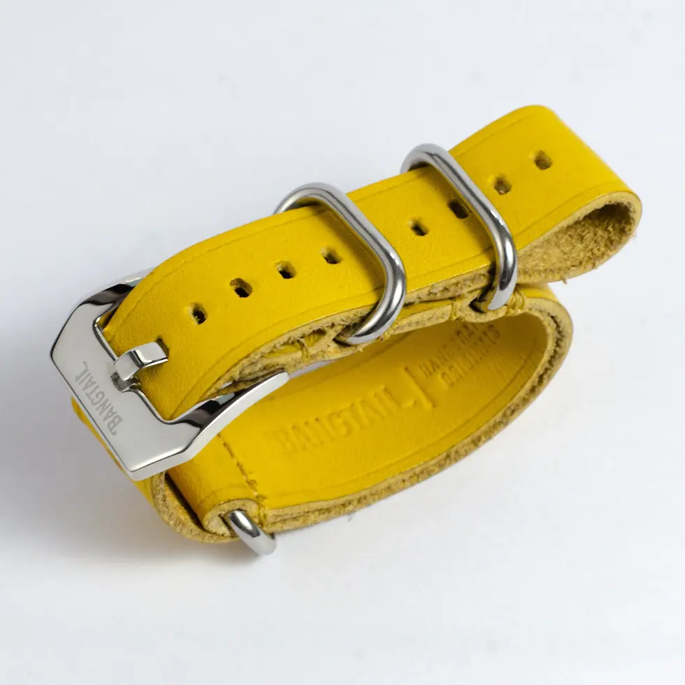 Thumbnail: Wild Ochre NATO Strap in Italian Vachetta