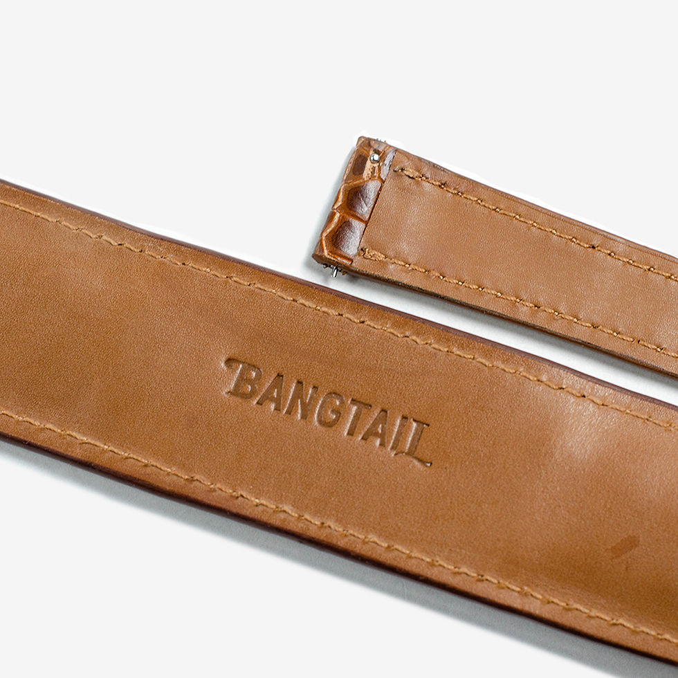 Thumbnail: Brown McQueen Croco Bund Strap