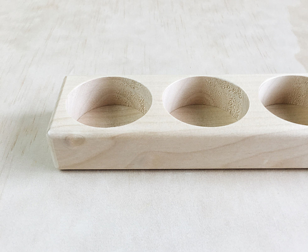 Thumbnail: wood water color jar holder