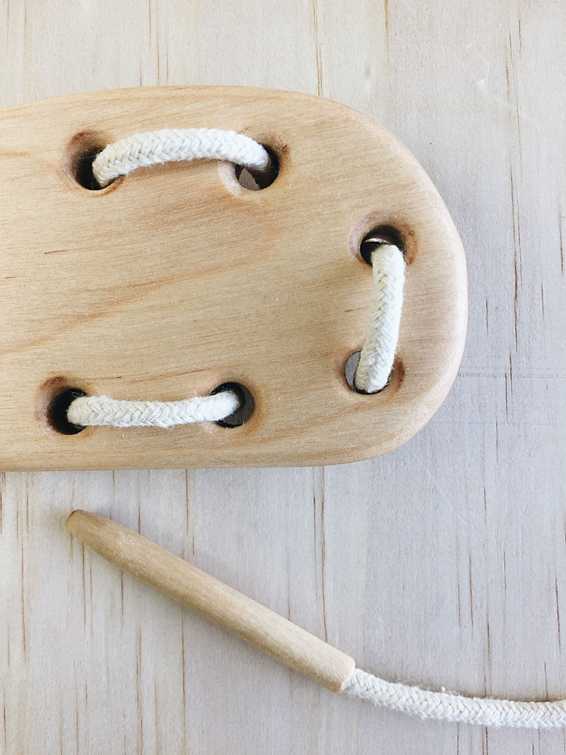 handmade lacing toys