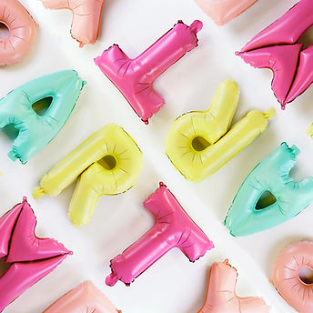 Colorful Letter Balloons