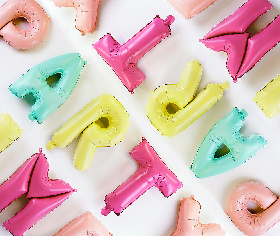 Colorful Letter Balloons