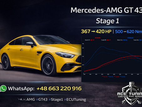 Mercedes-AMG GT 43 (2020) — Stage 1 Performance Calibration