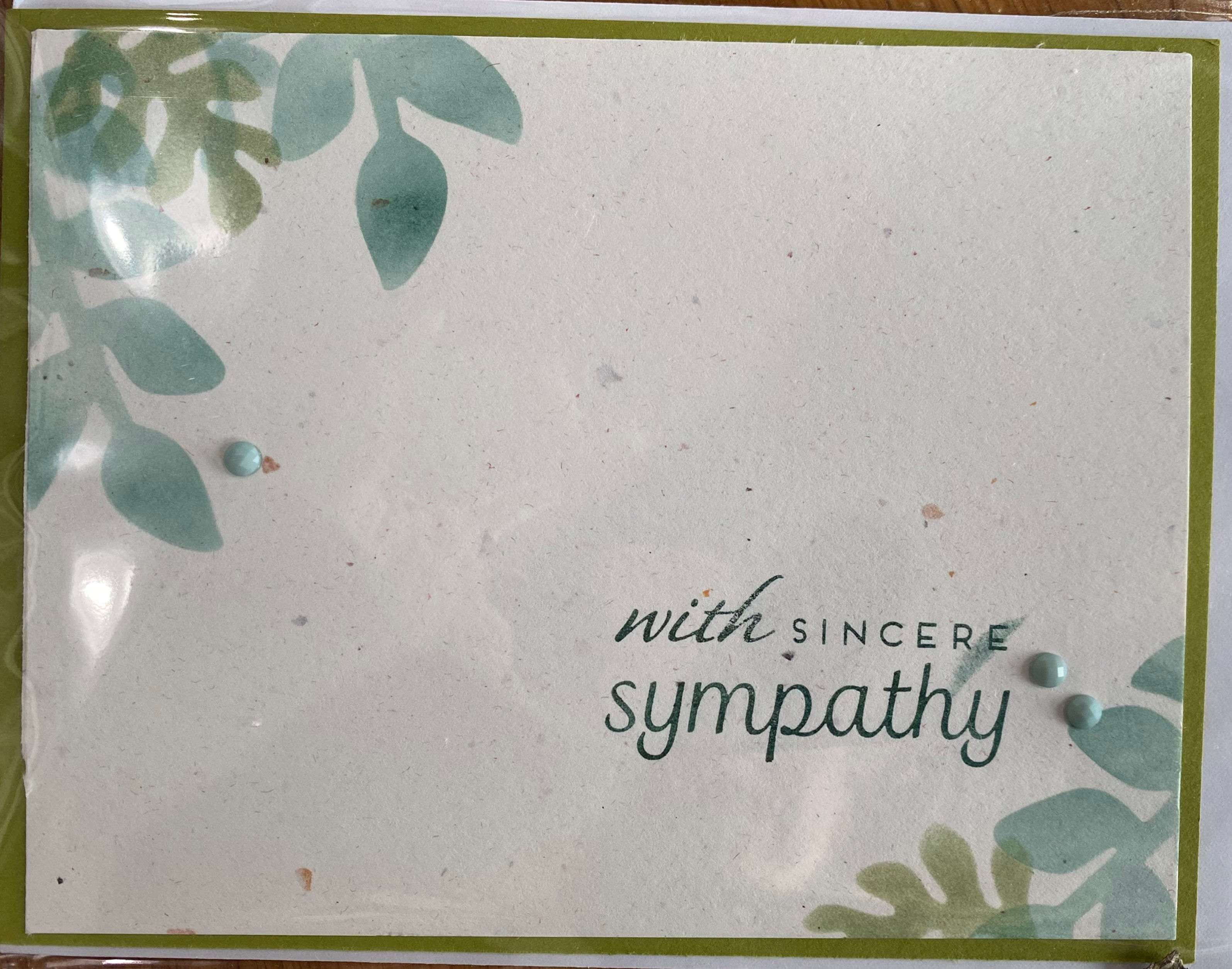 Sympathy Handmade Gift Card