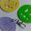 Thumbnail: Personalised Large Round Name Keyring Bag Tag. Back to School.