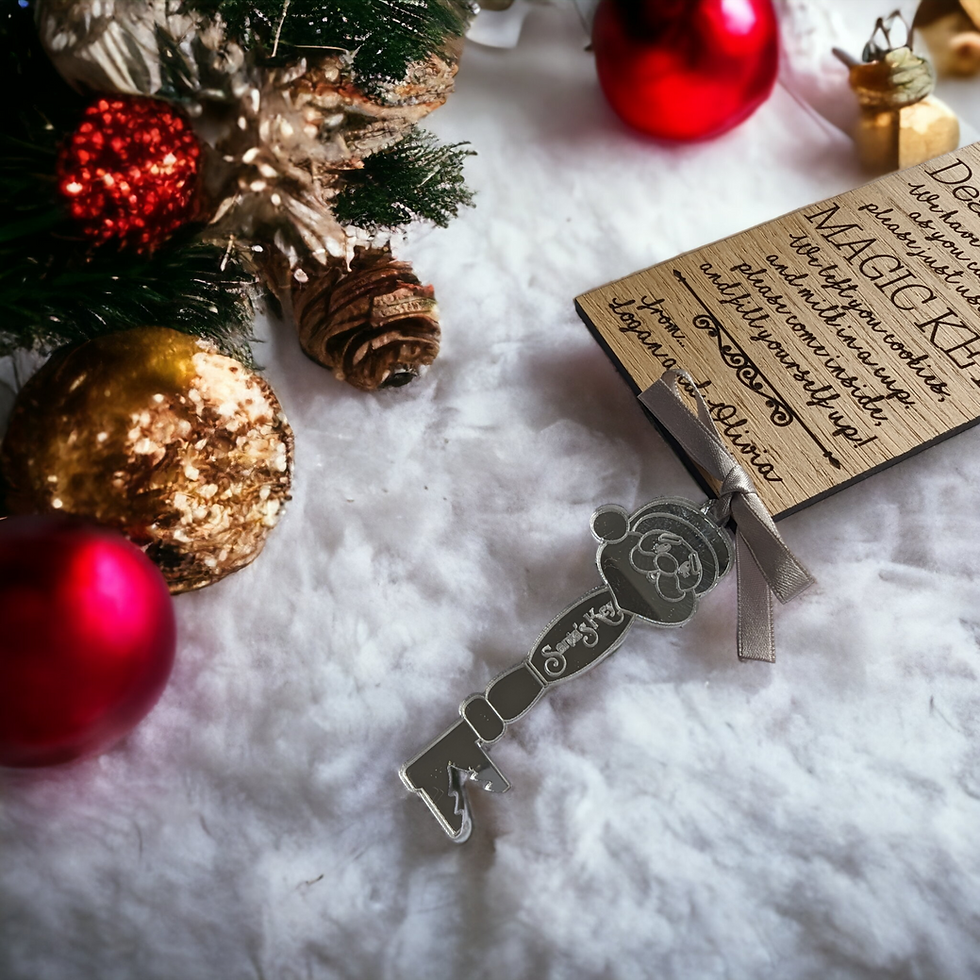 Thumbnail: Personalised Dear Santa Door Hanger and Magic Key