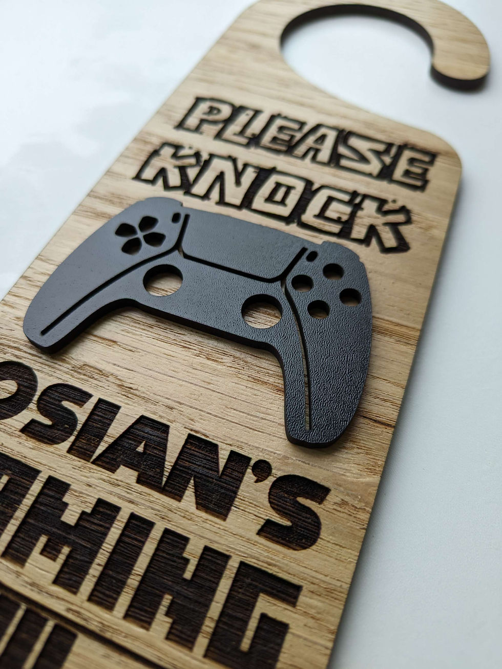 Thumbnail: Personalised Gaming Door Hanger - Please Knock..... Gaming