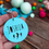 Thumbnail: Personalised Large Round Name Keyring Bag Tag. Back to School.