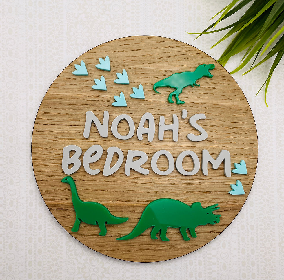 Thumbnail: Dinosaur Door or Wall Sign