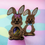 Thumbnail: Personalised Wooden Cream Egg Bunny Holder With Stand and Name