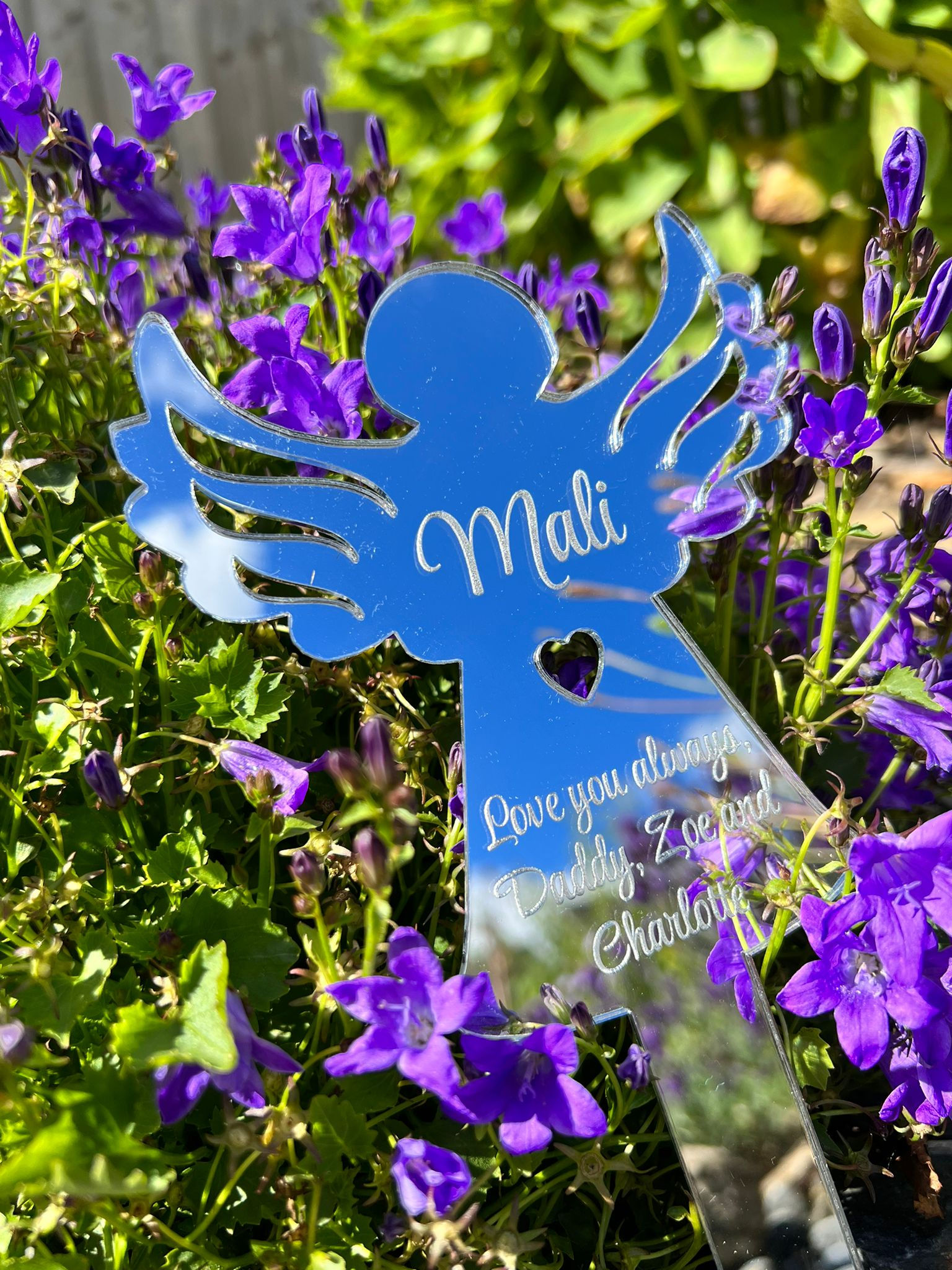 Personalised Angel Memorial Grave Marker