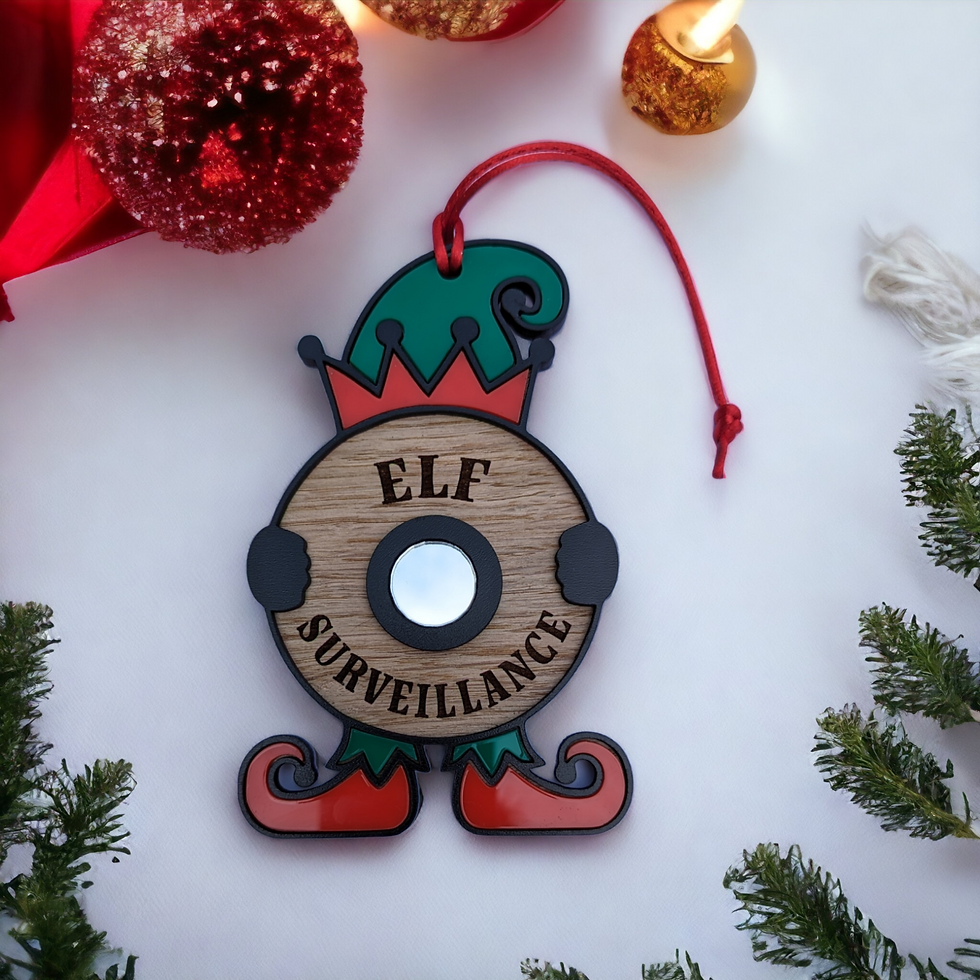 Thumbnail: Elf Surveillance Christmas Tree Decoration