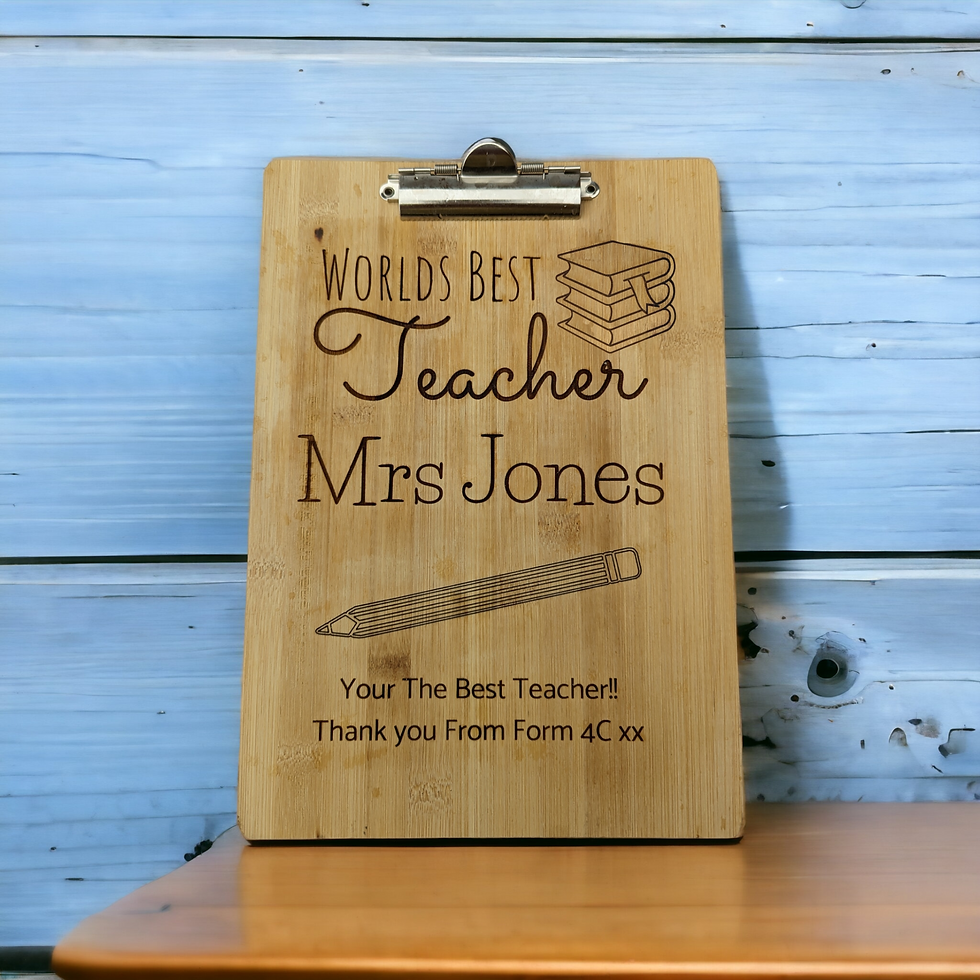 Thumbnail: Worlds Best Teacher Clipboard gift