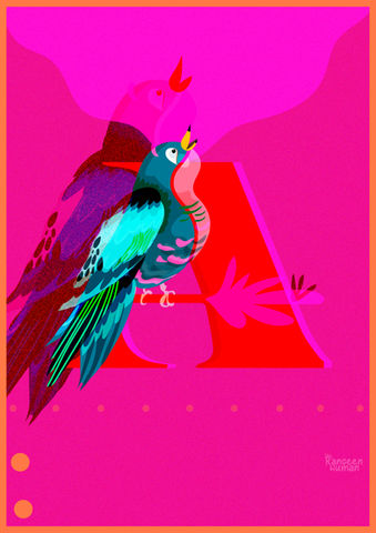 36 Days of Type - Birds of the World
