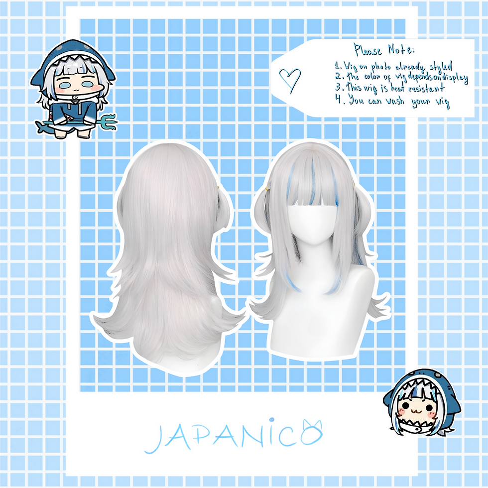 Gawr Gura Cosplay Wig