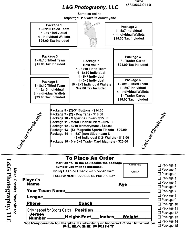 Order Form Mysite