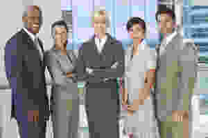 Interracial Men & Women Business Team