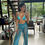 Miniatura: CALÇA MANUELA LUREX AZUL CAPRI
