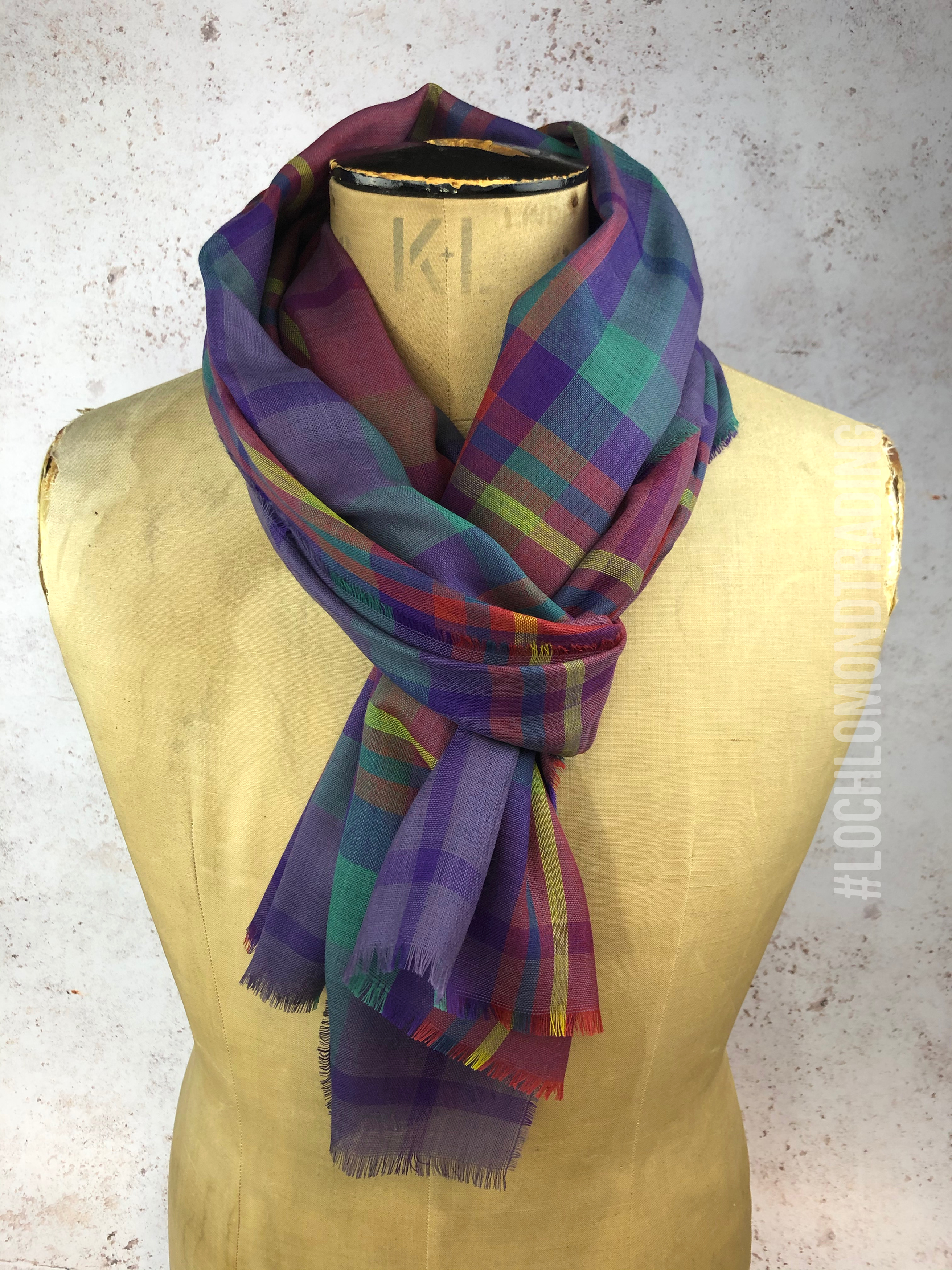Extra Fine Loch Lomond Tartan Merino Stole