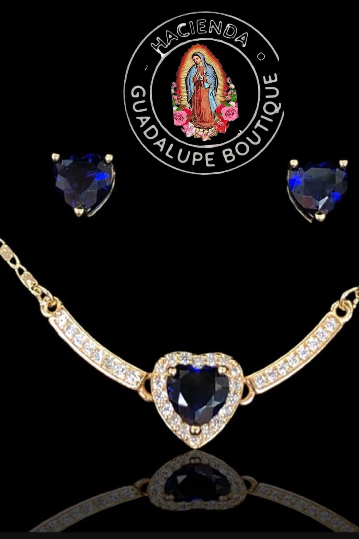 Blue heart set