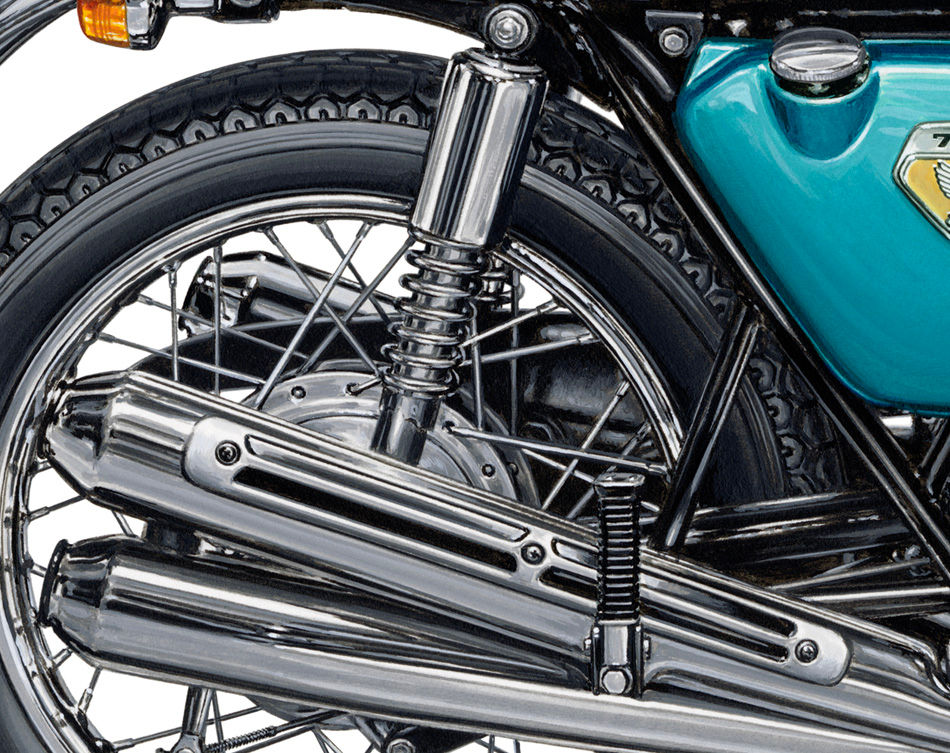 Miniature : 1969 HONDA CB750 Blue green