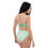 Thumbnail: Recycled high-waisted bikini Hawaiian Floral Green & Mint Green