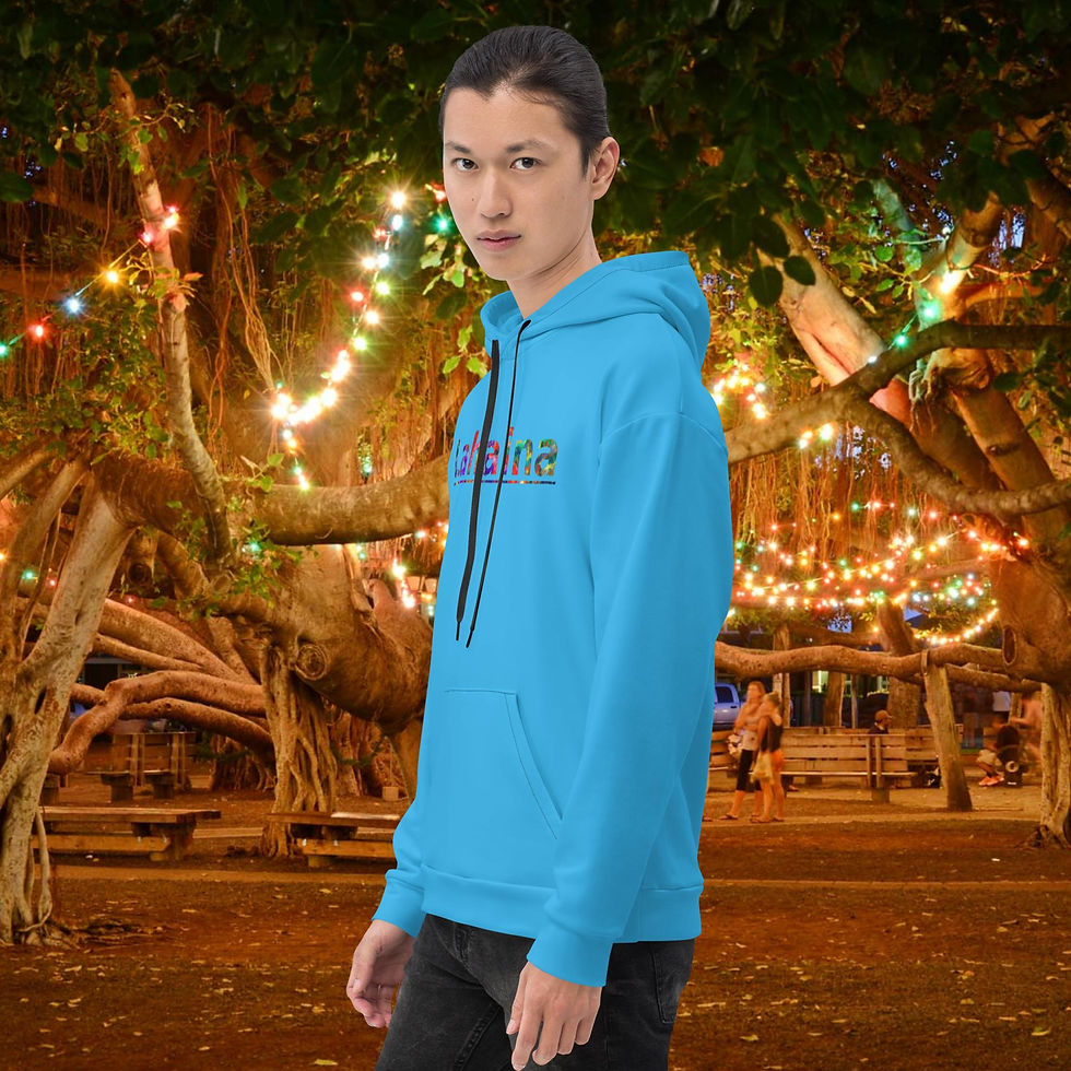 Thumbnail: Lahaina Banyan Tree Unisex Hoodie (Blue)
