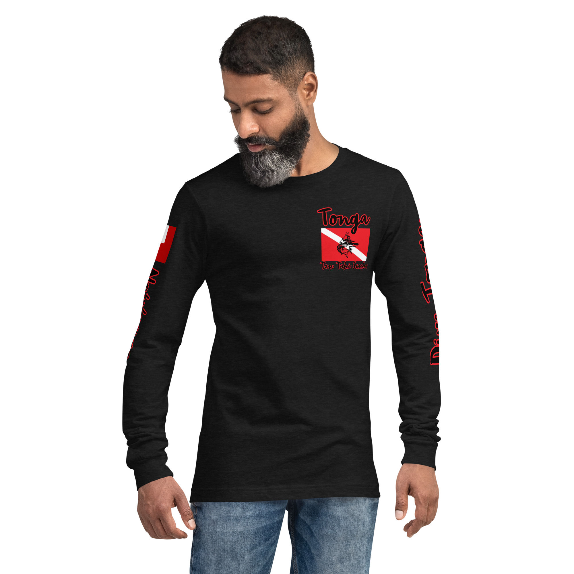 Long Sleeve Tee Dive Tonga No'o'anga of Navutoka
