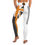 Thumbnail: Yoga Leggings Hawaiian flag black and orange