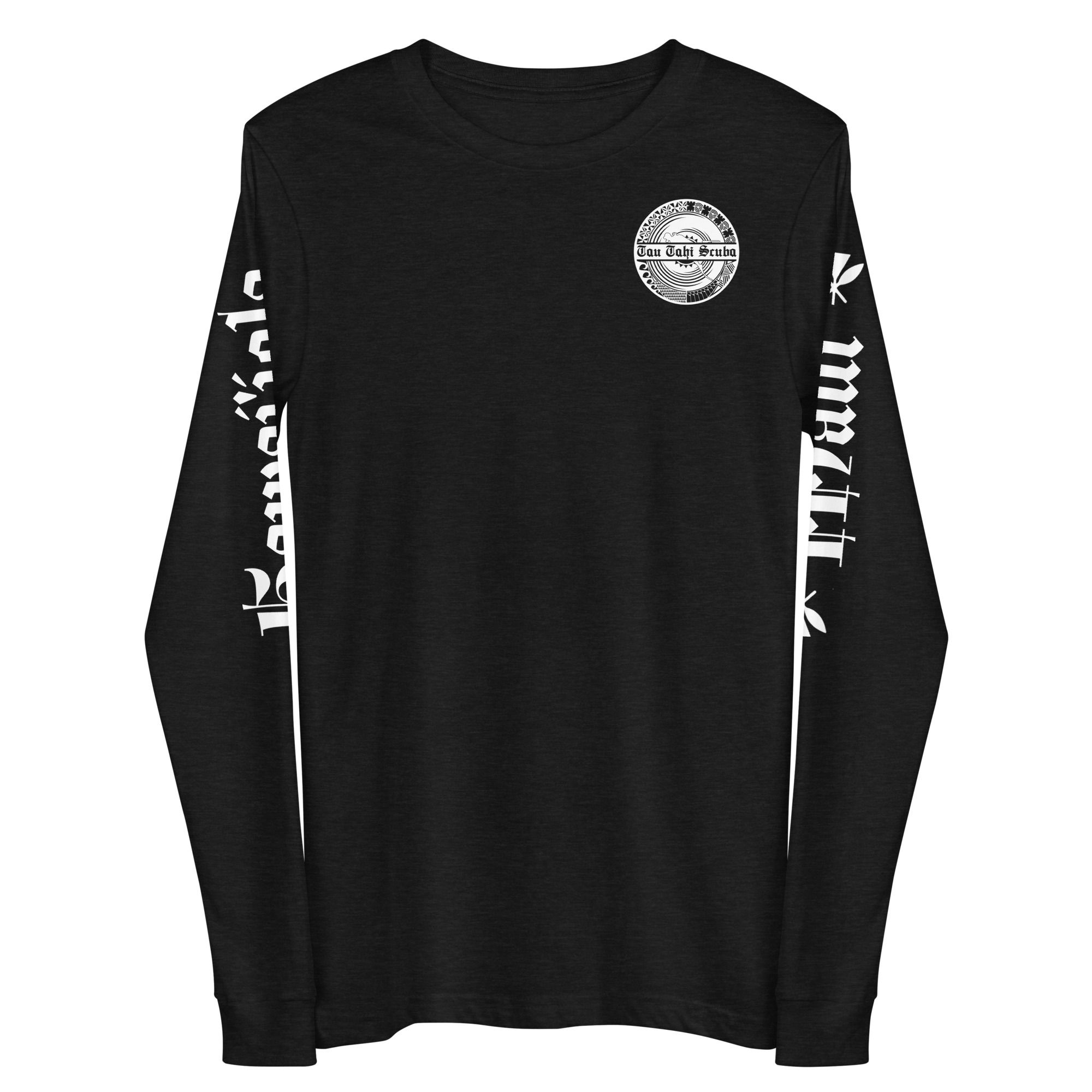 Unisex Long Sleeve Tee Hawaiian chain with dive flag