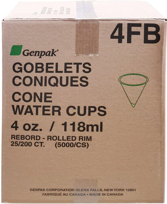 Thumbnail: Genpak - 4oz Water Cups - Cone - W4FB