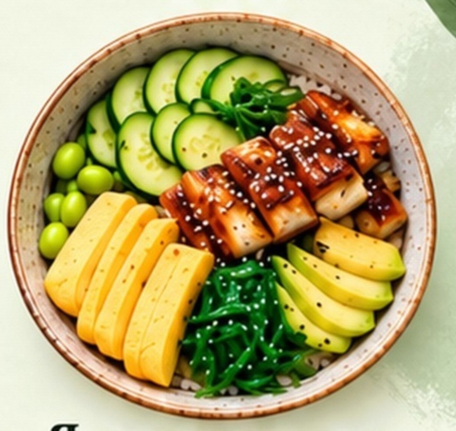 Japanese Omelette & Smoked Eel Poke