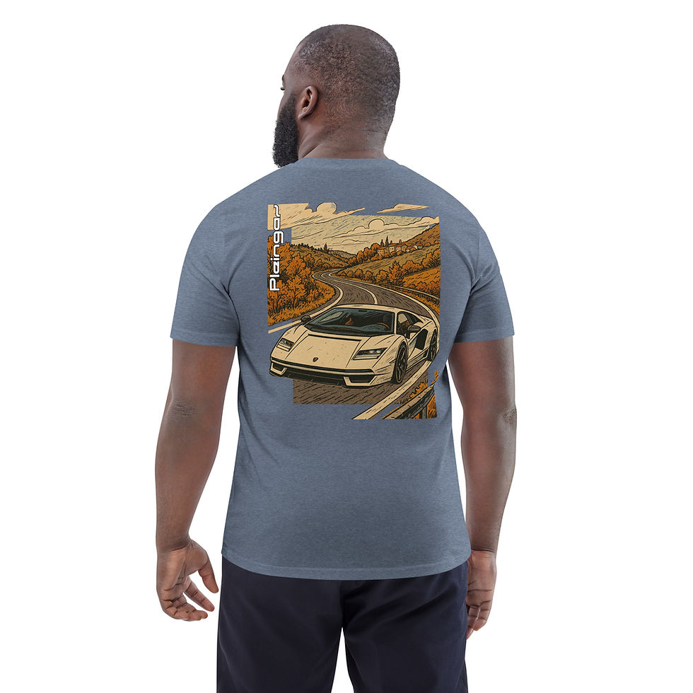 Miniature : T-shirt Pleingaz COUNTACH LP 800-4 - du S au 5XL - Unisex Coton bio Oeko-Tex