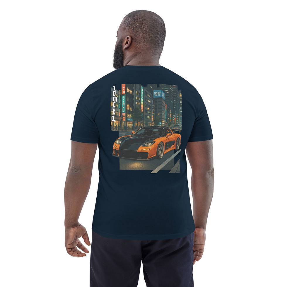 Miniature : T-shirt Pleingaz RX7 WIDEBODY -  du S au 5 XL - Unisex 100% coton bio Oeko-Tex