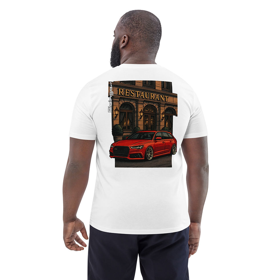 Thumbnail: T-shirt Pleingaz RS6 C7 unisex 100% coton bio Oeko-Tex