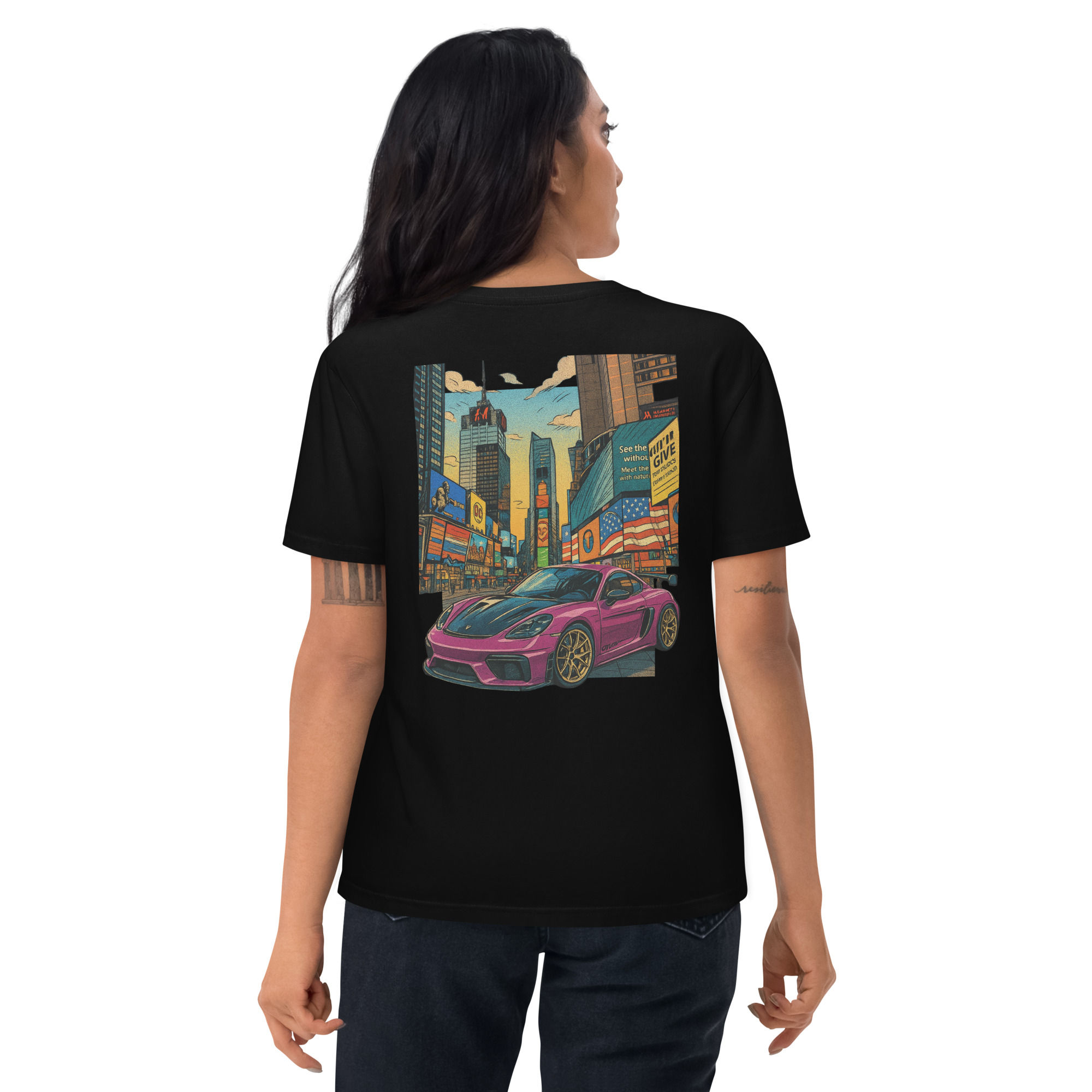 T-shirt Pleingaz CAYMAN GT4 RS - du S au 5XL - unisex 100% coton bio Oeko-Tex