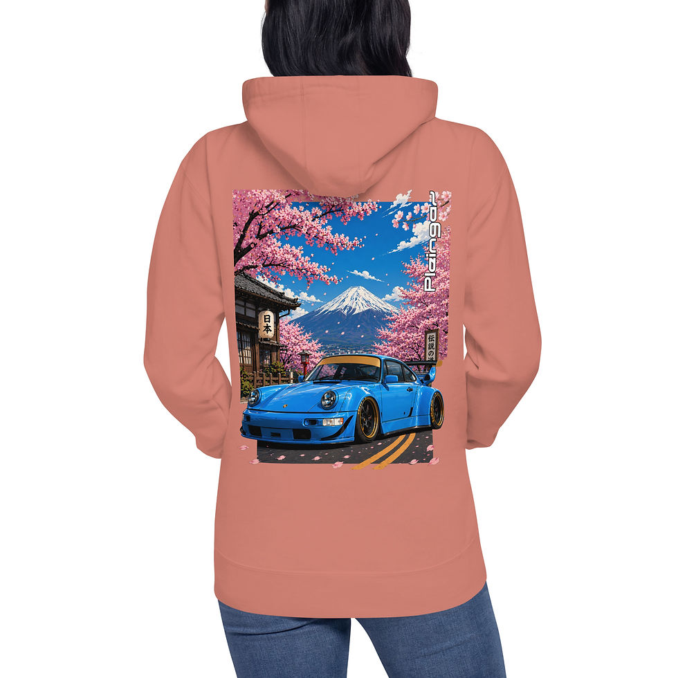 Miniature : Hoodie Pleingaz 911 WIDEBODY SAKURA - du S au 3XL - unisex coton/polyester