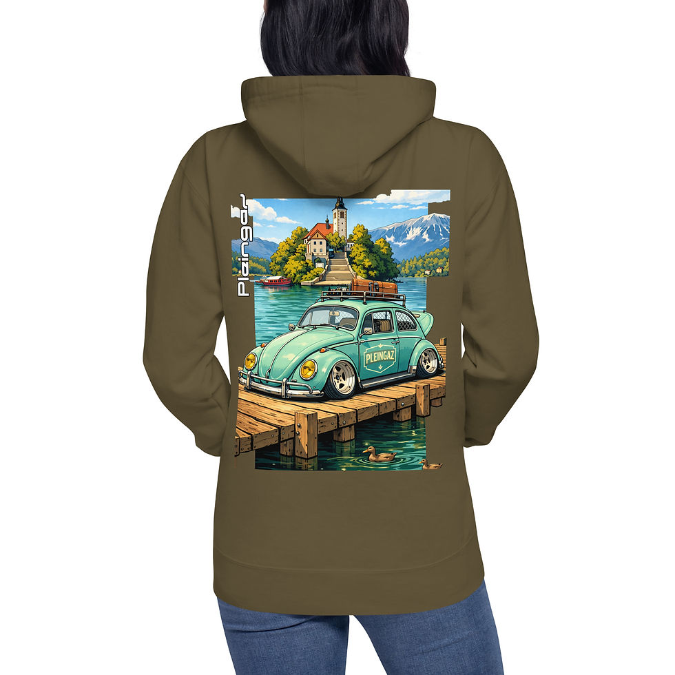 Miniaturbild: Hoodie Pleingaz  COX BLED - du S au 3XL  - unisex coton/polyester