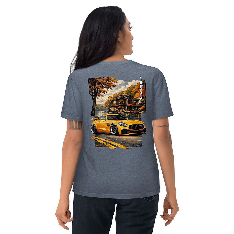 Thumbnail: T-shirt Pleingaz GT LAKEHOUSE Unisex coton bio oeko tex