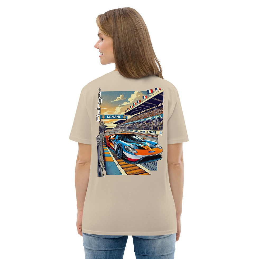 Thumbnail: T-shirt Pleingaz GT LM Unisex Coton bio Oeko-Tex